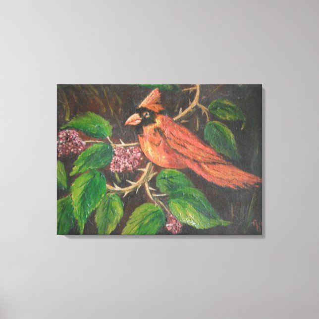 Canvas Print Ann Hayes - Cardinal de Pintura (Frente)