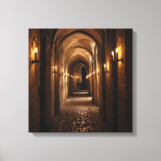 Canvas Print  (Castle Cooridor-4) (Frente)