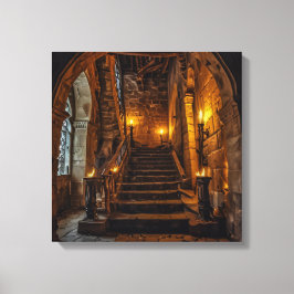 Canvas Print (Castle Stairway)
