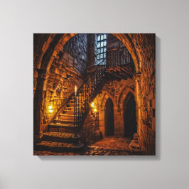 Canvas Print  (Castle Stairway-3)