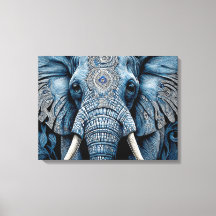 Canvas Print: Elefante Azul Africano