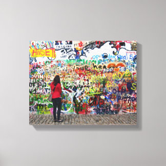 Canvas Print - John Lennon Wall, Praga