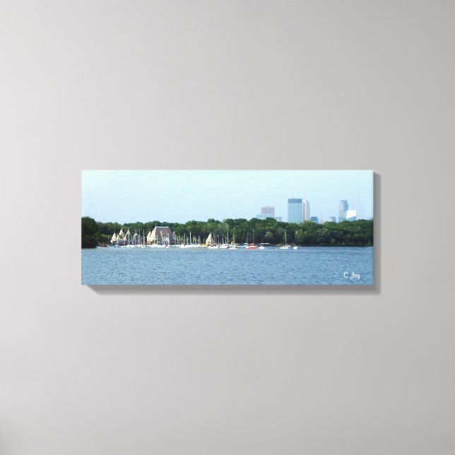 Canvas Print: Lago Harriet & Minneapolis Skyline_ (Frente)
