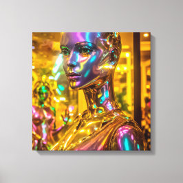 Canvas Print (Metallic Woman)