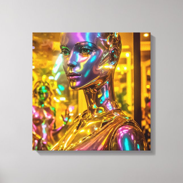 Canvas Print (Metallic Woman) (Frente)