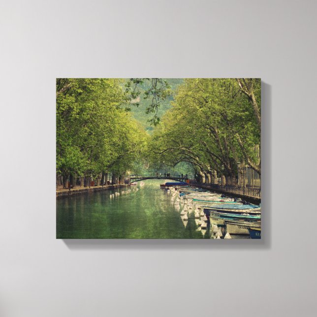 Canvas Print of Vassé Canal, Annecy, França (Frente)
