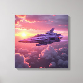 Canvas Print (Purple UFO)