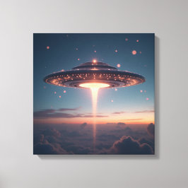 Canvas Print (Sparkling Starship)