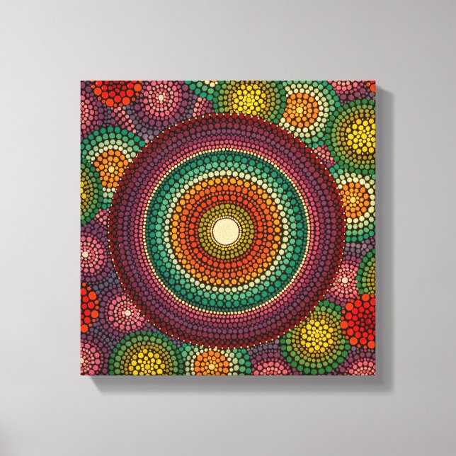Canvas Rainbow Mandala (Frente)