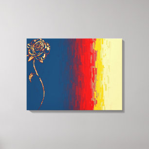 Canvas Rosa abstrato