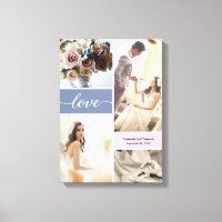 Canvas rosa e azul com poeira personalizada