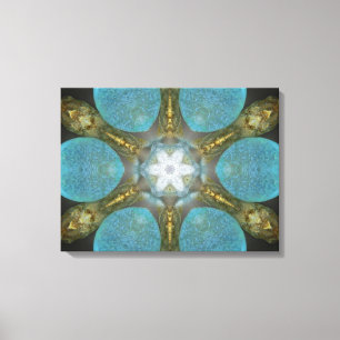 Canvas Sea Glass Spa Mandala