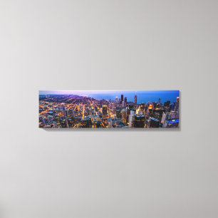 Canvas Skyline View Aérea do Centro Chicago
