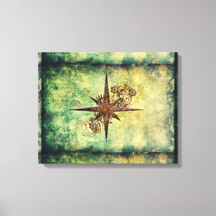 Canvas Steampunk Compass Star