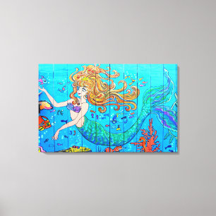 canvas subaquáticas da sereia