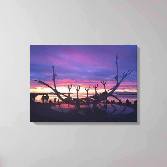 canvas sunset reykjavik #3 (Frente)
