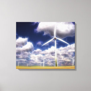 Canvas Surreal Turbo Windmills