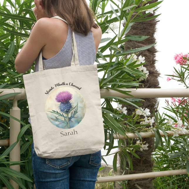 Canvas Thistle Tote Bags, Escócia Bolsa (Criador carregado)