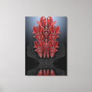 Canvas Tribal Hearts