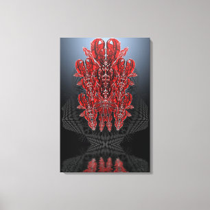 Canvas Tribal Hearts