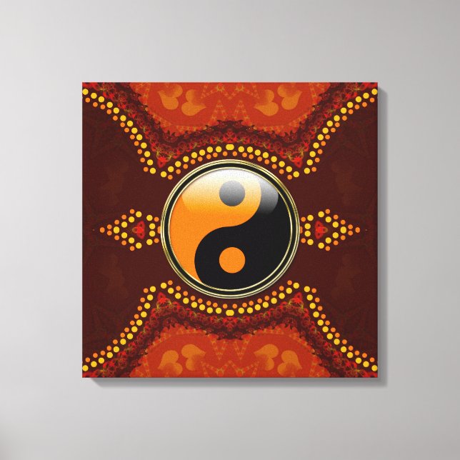 Canvas Tribal New Age Yin Yang (Frente)