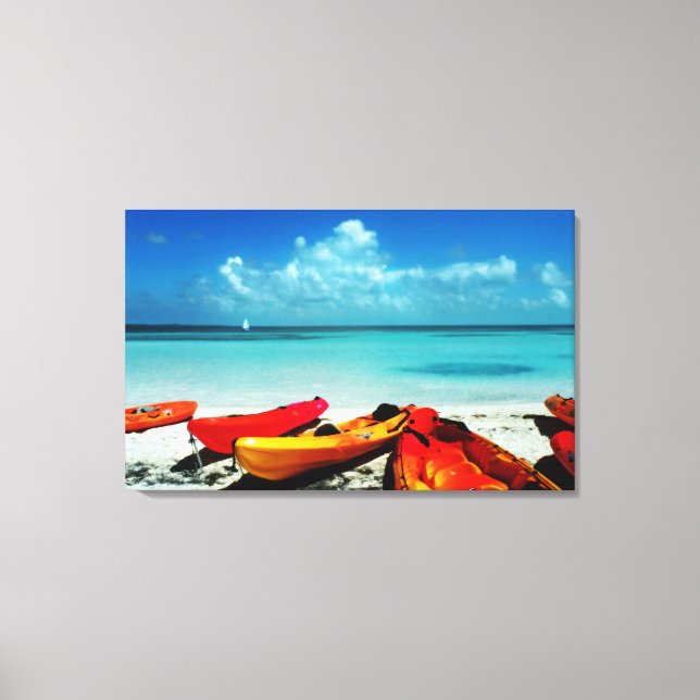 Canvas Tropical de Kayak (Frente)