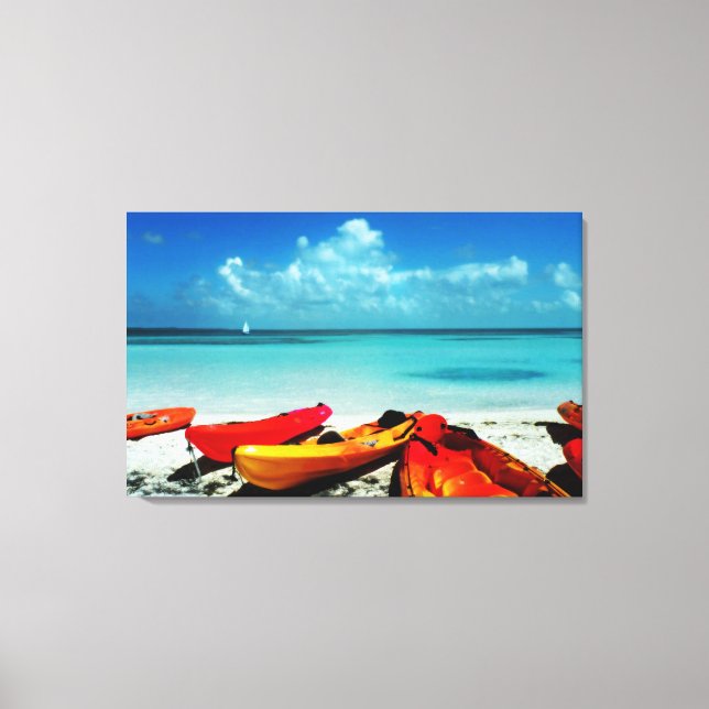 Canvas Tropical de Kayak (Frente)