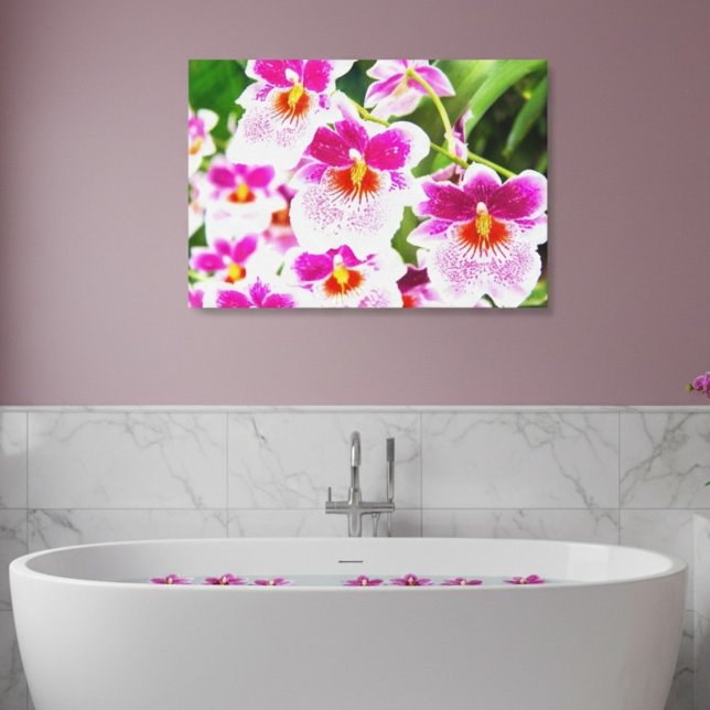 Canvas Tropical Fuchsia Orchids (Criador carregado)