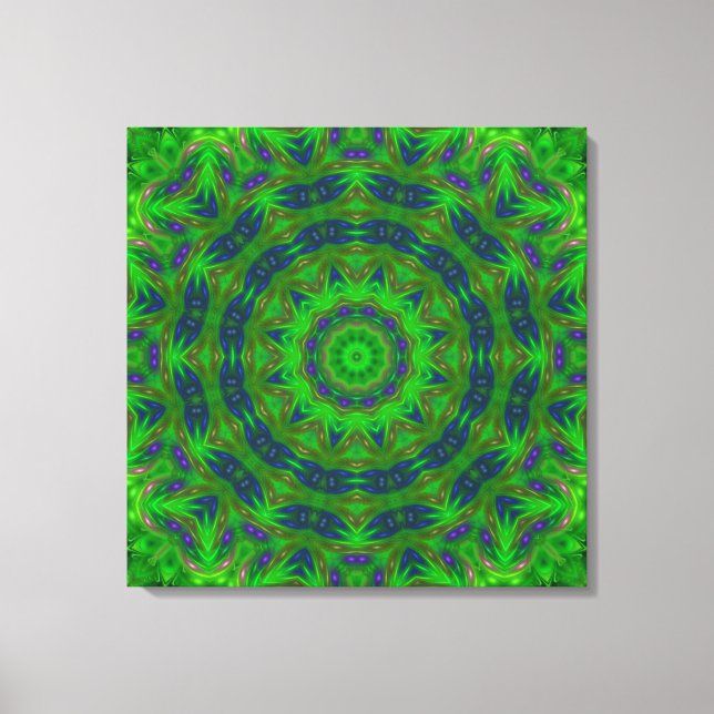 Canvas verde Abstrato (Frente)