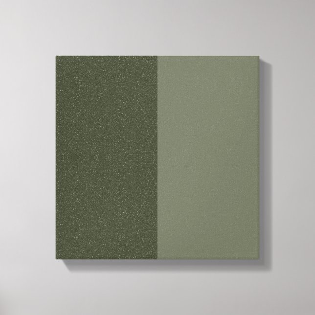 Canvas Verde de Moss Divididos Personalizados — Te (Frente)
