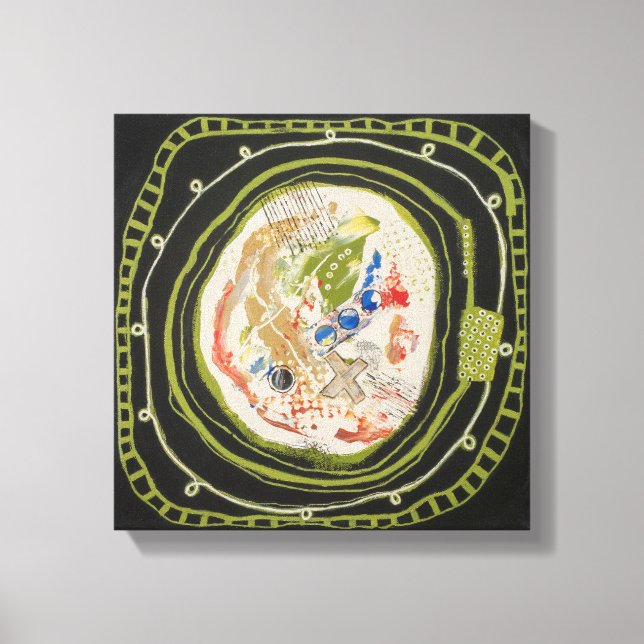 Canvas Verde Paz 1 Molhada Impressão (Frente)