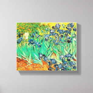 Canvas Vincent van Gogh Irrises 1889 Flores Azuis
