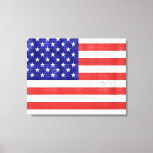 Canvas Vintage Flag Estados Unidos