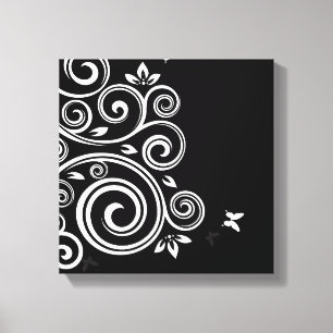 Canvas Wall Art Deco Swirl