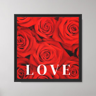 Canvas Wall Art-Rosa vermelha