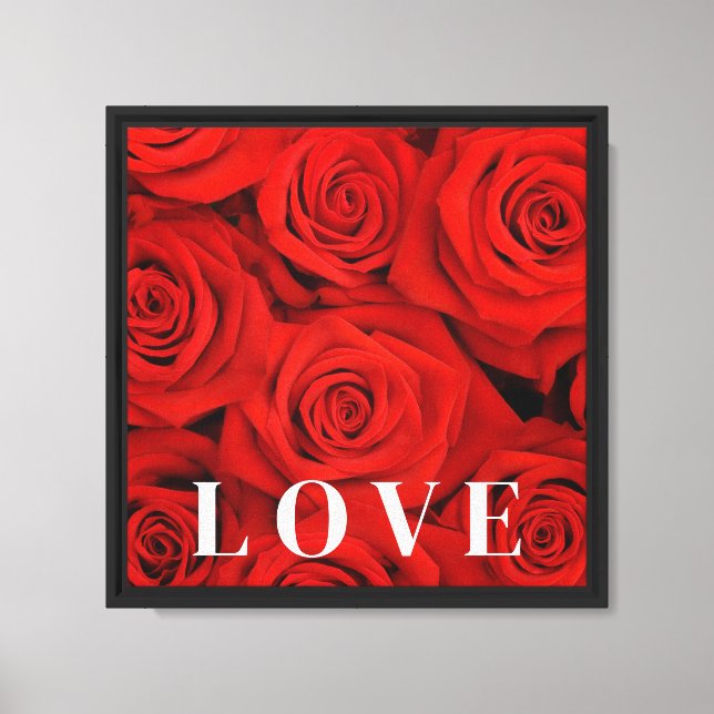 Canvas Wall Art-Rosa vermelha (Frente)