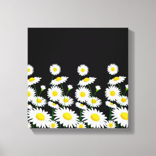 Canvas Wall Art-White Daisies