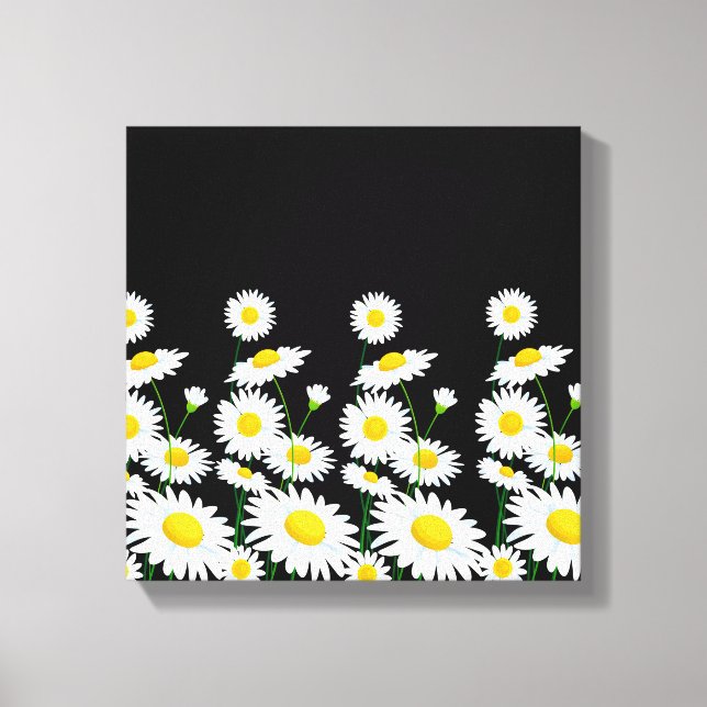 Canvas Wall Art-White Daisies (Frente)