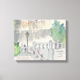 Canvas "Watercolor Sketch/Chateau of Blois