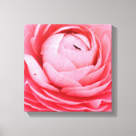 canvas x 12 pol de 12 pol - Flor rosa