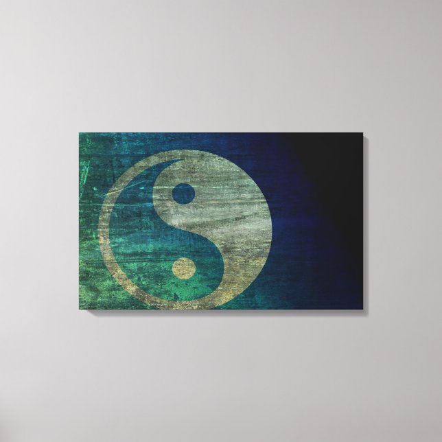 Canvas Yin Yang Azul (Frente)