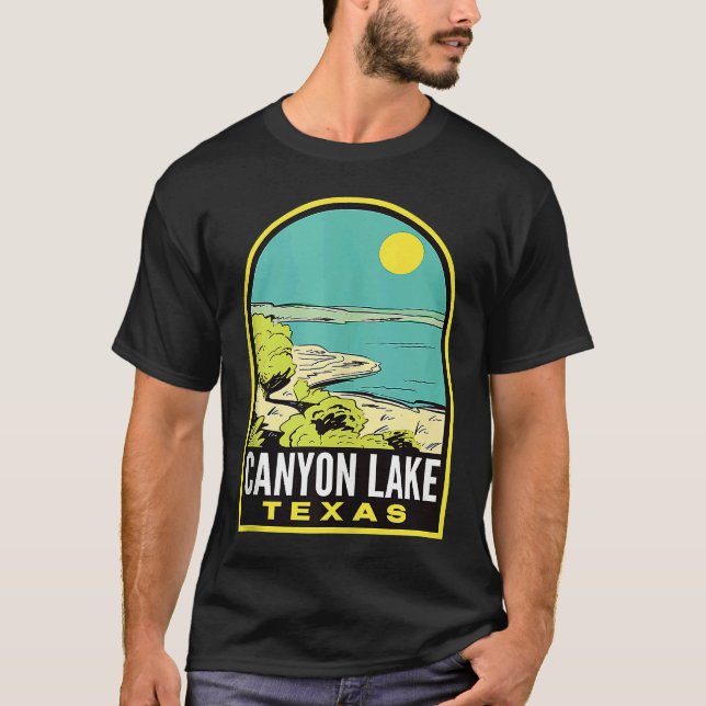 Canyon Lake Texas Vintage Travel Tank Top (Frente)