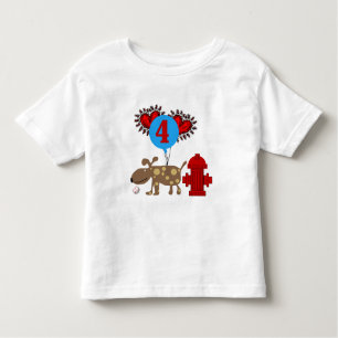 Cão 4º Camisetas e presentes de aniversário