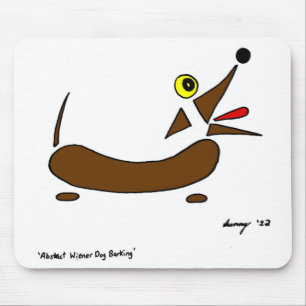 Cão abstrato Mousepad do Wiener