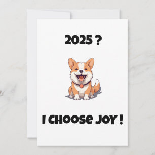 Cão alegre 2025? ESCOLHO O Cartão de Joy