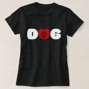 Cão Amor Camisa Cardíaca