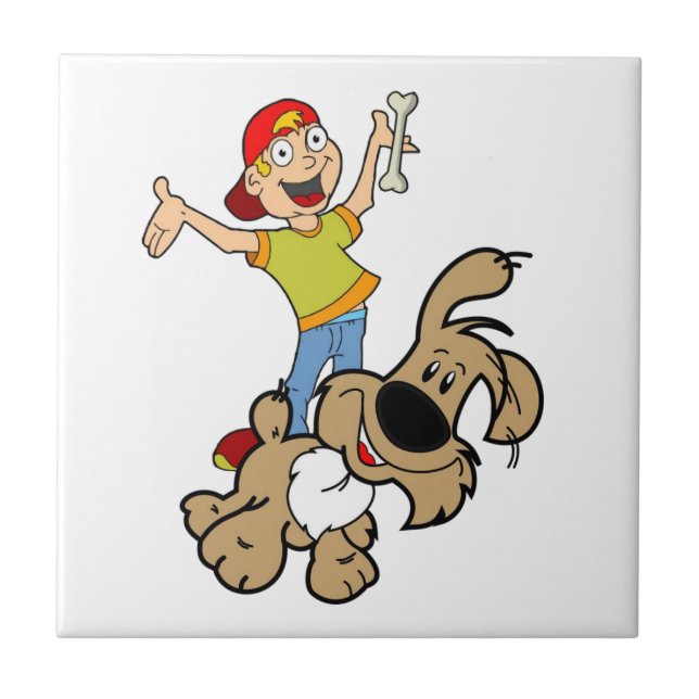 Cão Azulejo cerâmico (Frente)