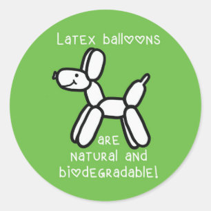 Cão-balão: O látex é um adesivo natural