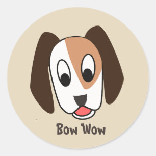 Cão Bow Wow - boa etiqueta do trabalho