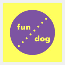 Cão colorido do divertimento